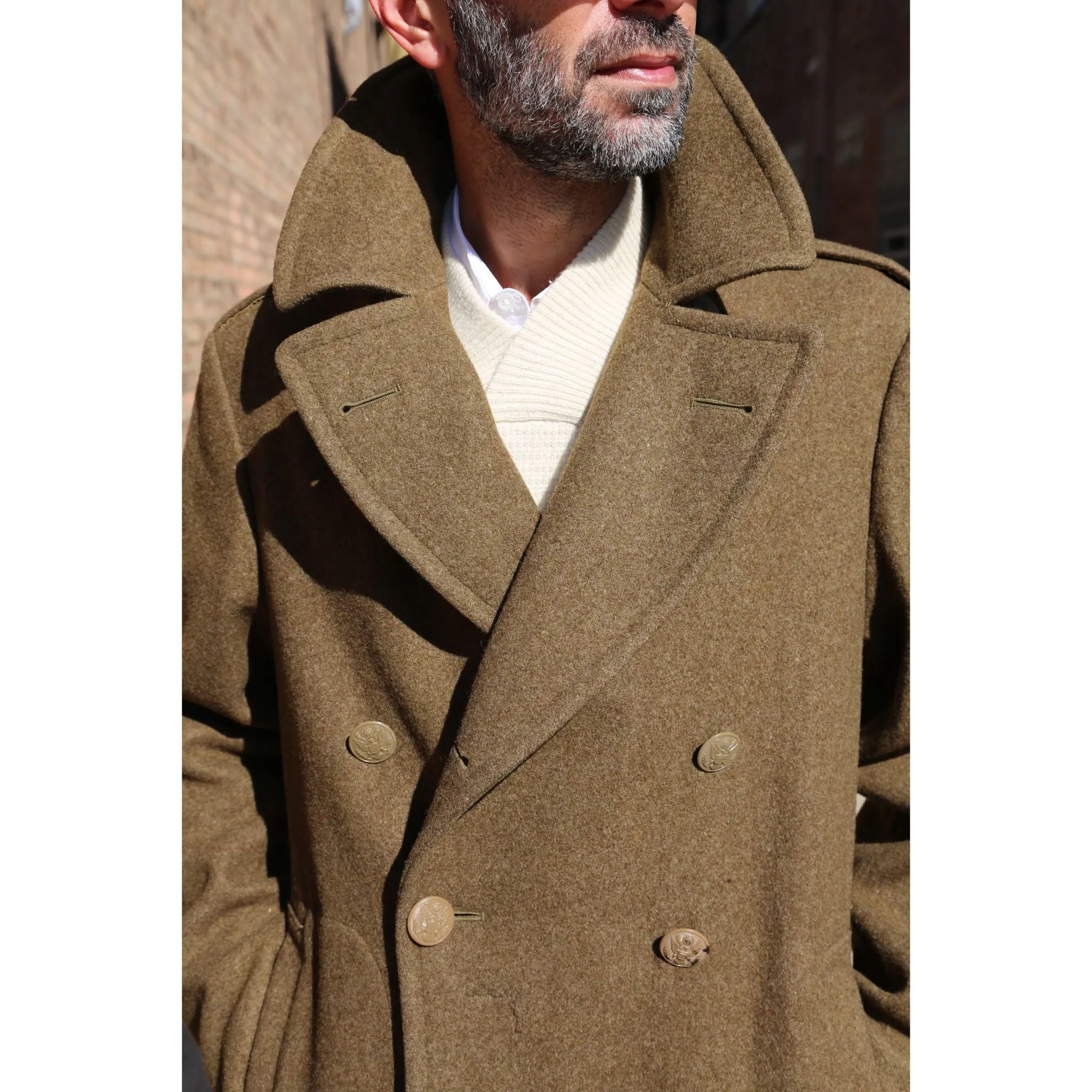 1942 WWII Wool Officer Overcoat