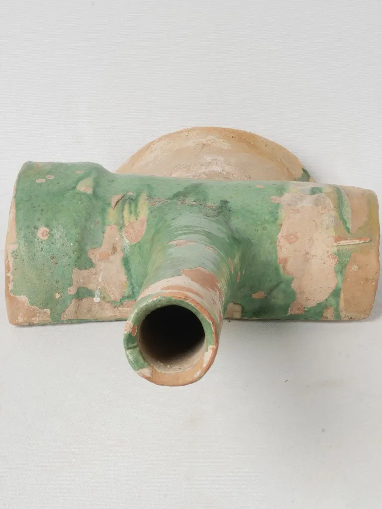 19th Century French Terracotta Gutter Spout from Saint-Jean-de-Fos