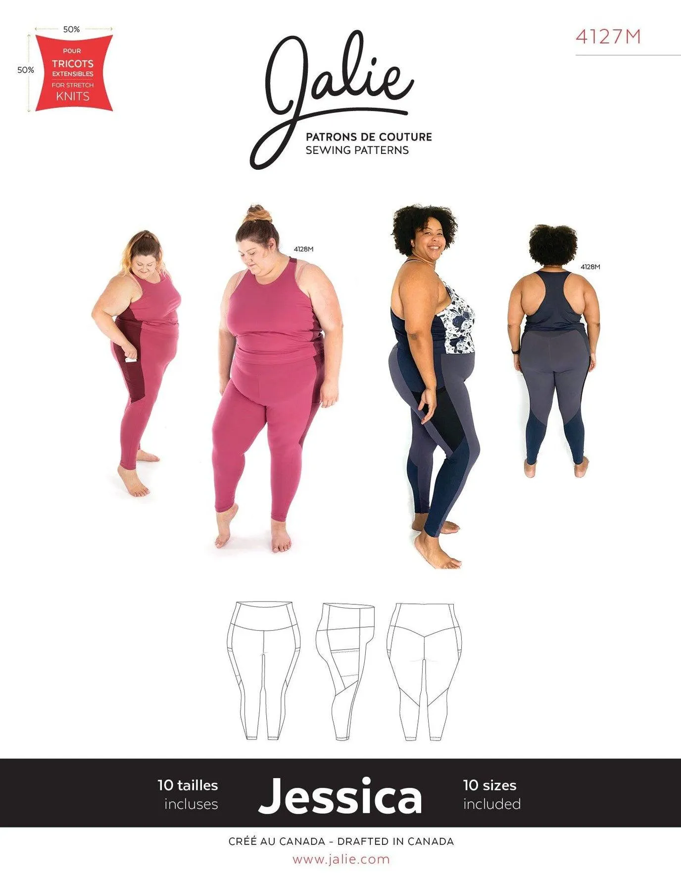 4127 // JESSICA Leggings with side pocket