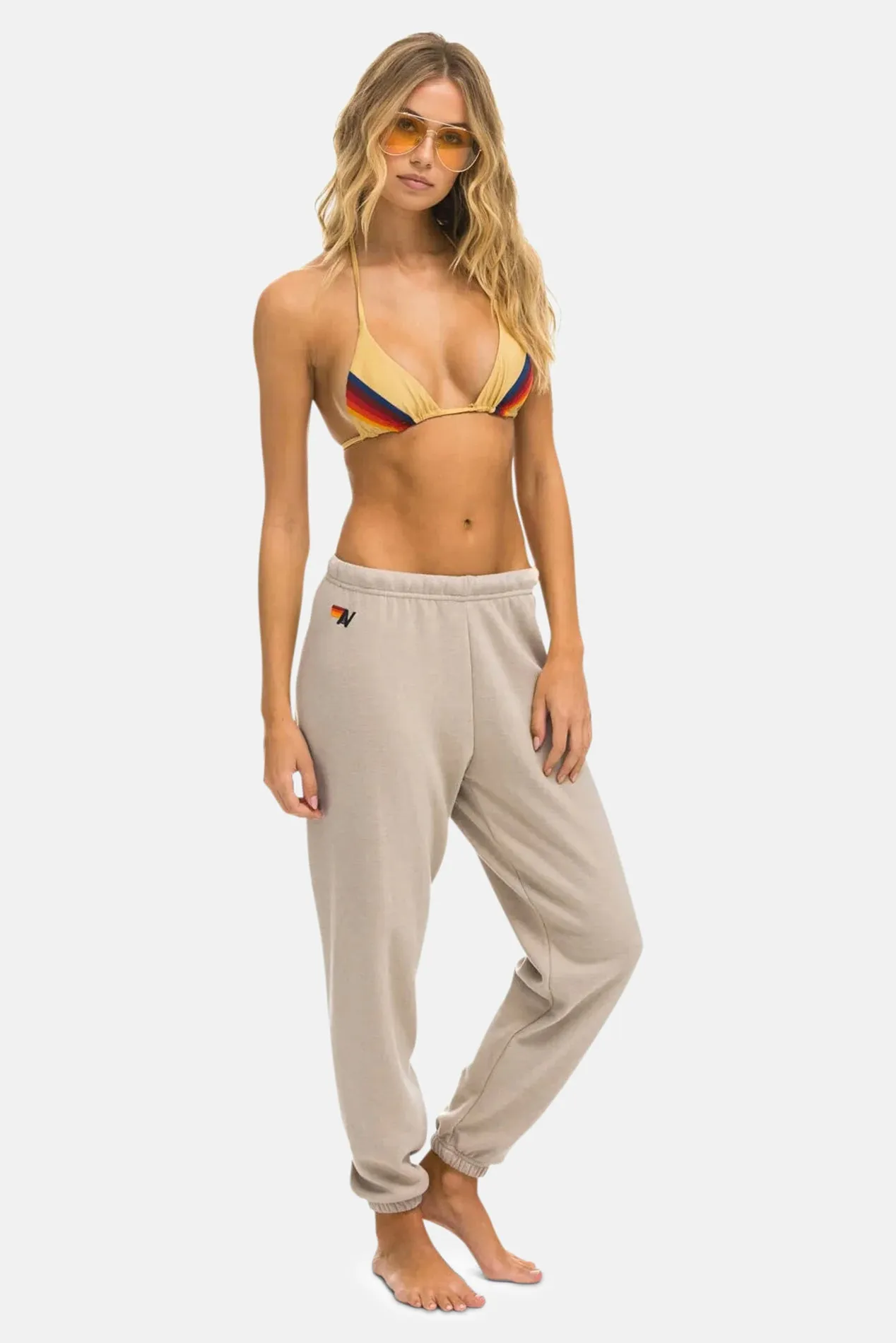 5 Stripe Sweatpants Sand/Tan