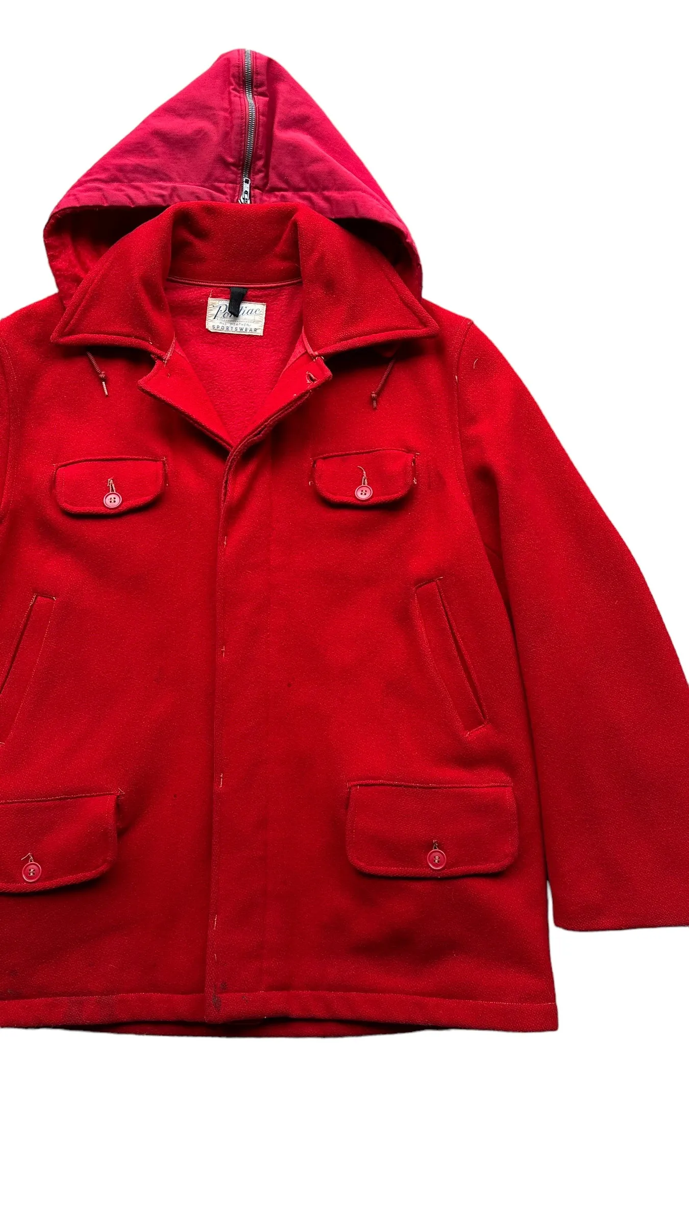 50s Pontiac wool hunting coat L/XL
