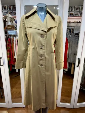 70’s khaki A-line Trench coat