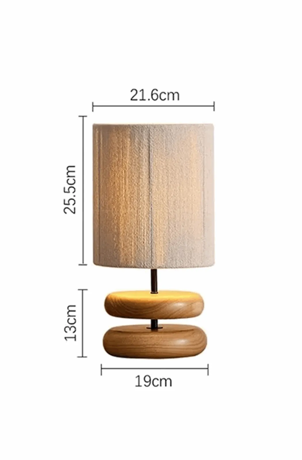 African modern table lamp made by wood and cords