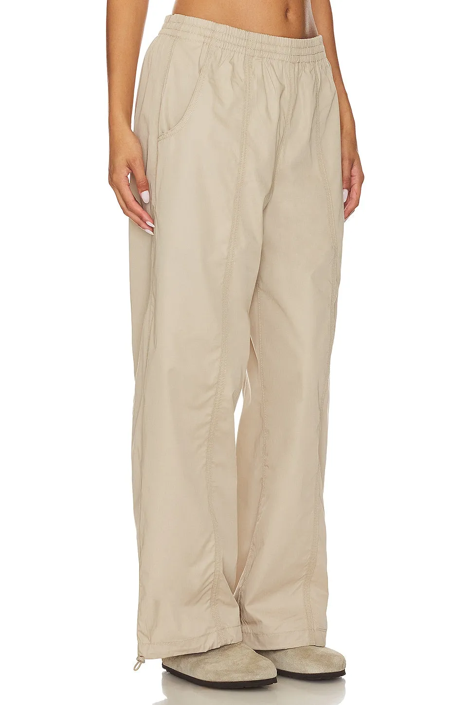 AGOLDE Dakota Track sweatpants, Truffle color