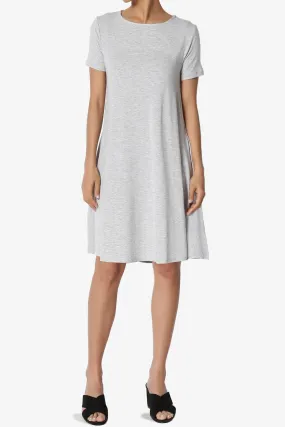 Allie Short Sleeve Jersey A-Line Dress PLUS