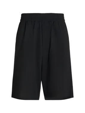 AMI Paris   Cotton crepe Bermuda shorts 