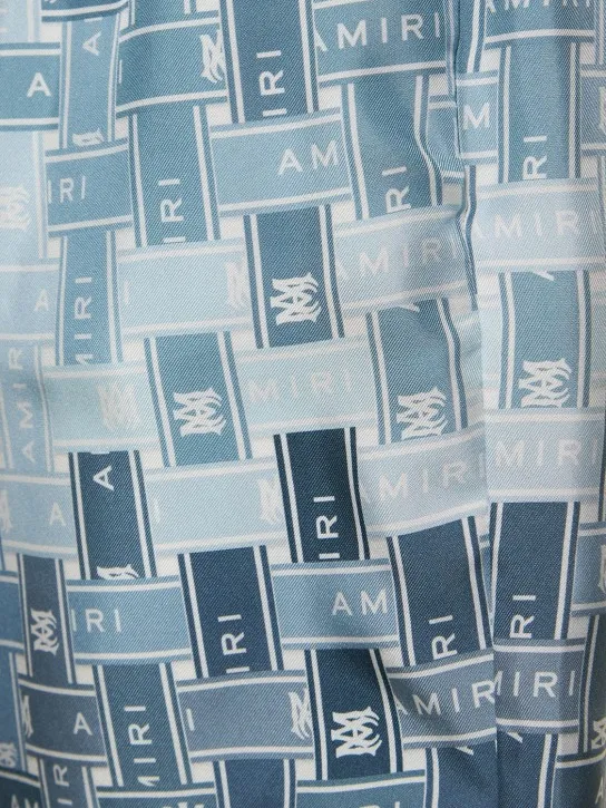Amiri   Gradient Tape silk pajama shorts 