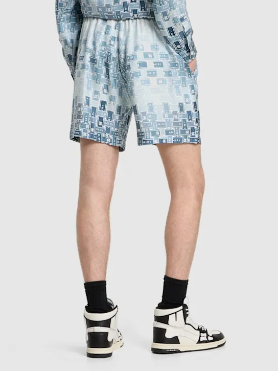 Amiri   Gradient Tape silk pajama shorts 