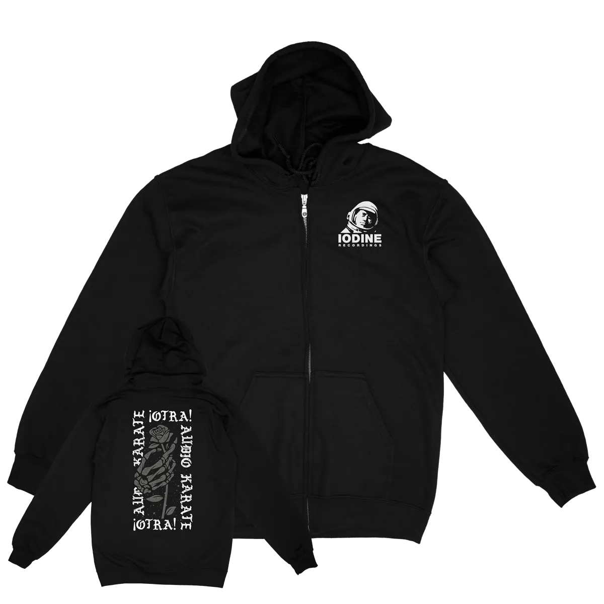 Audio Karate "Rosemead" Black Zip Up Sweatshirt