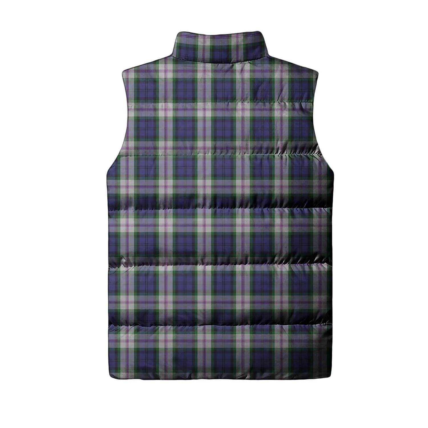 Baird Dress Tartan Sleeveless Puffer Jacket with Family Crest