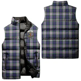 Baird Dress Tartan Sleeveless Puffer Jacket with Family Crest