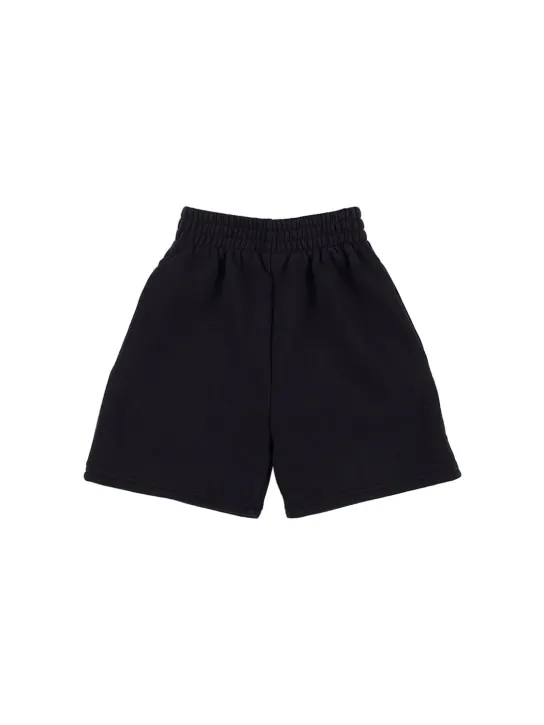 Balenciaga   Political embroidery cotton sweat shorts 