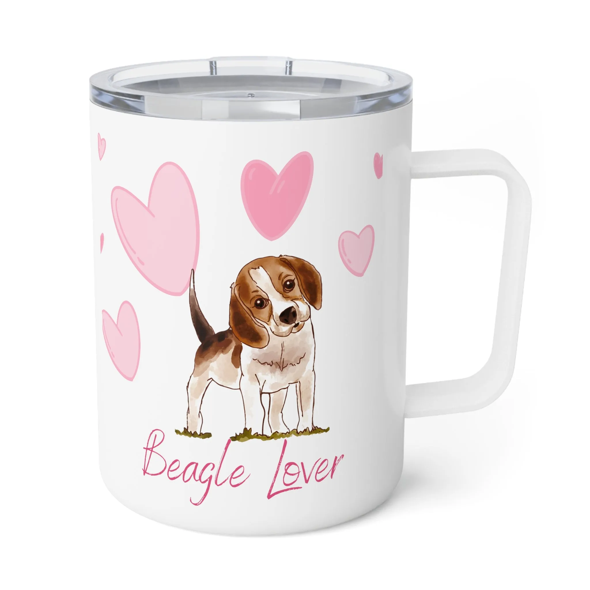 Beagle Lover Insulated Coffee Mug, 10oz  for hot and cold drinks