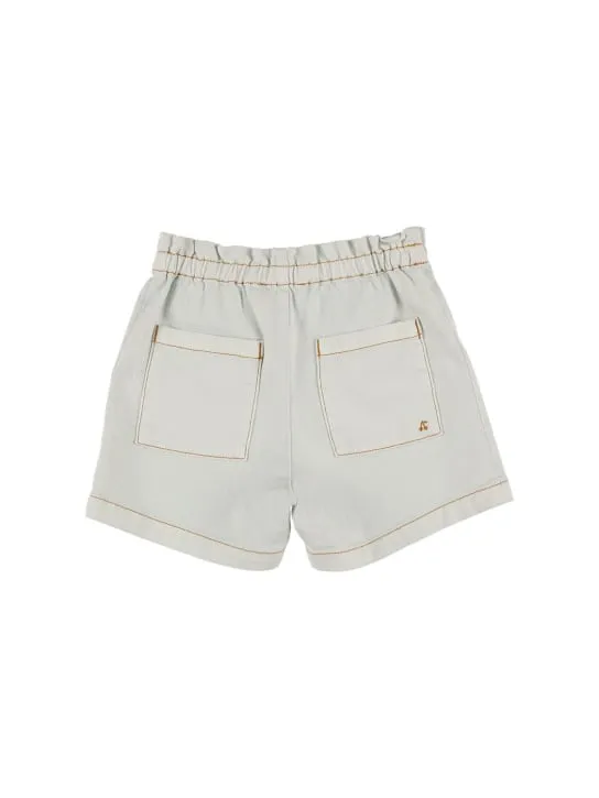 Bonpoint   Stretch cotton chambray shorts 