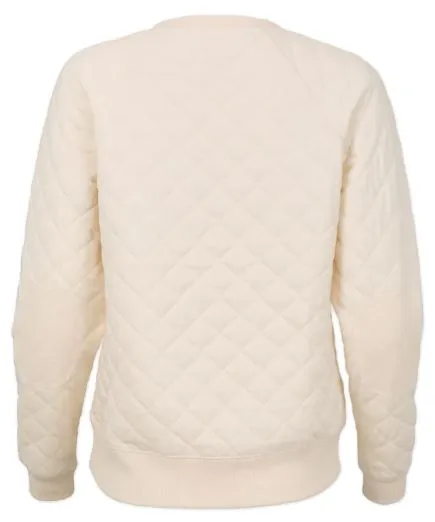 Boxercraft Women's Natural Quilted Crew
