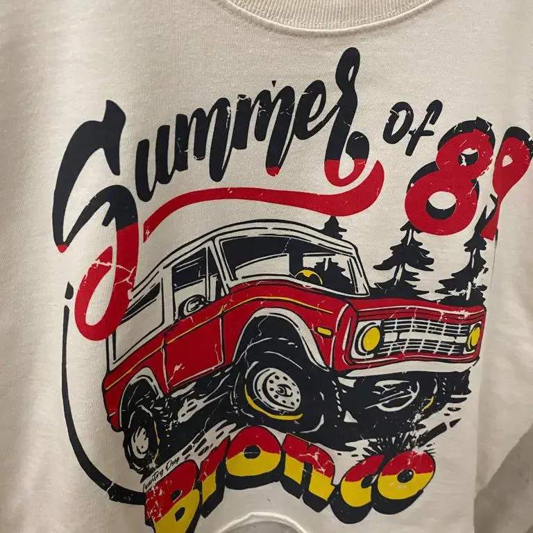 Bronco Summer of 1989 Vintage Relaxed Crop T-Shirt