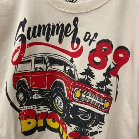 Bronco Summer of 1989 Vintage Relaxed Crop T-Shirt