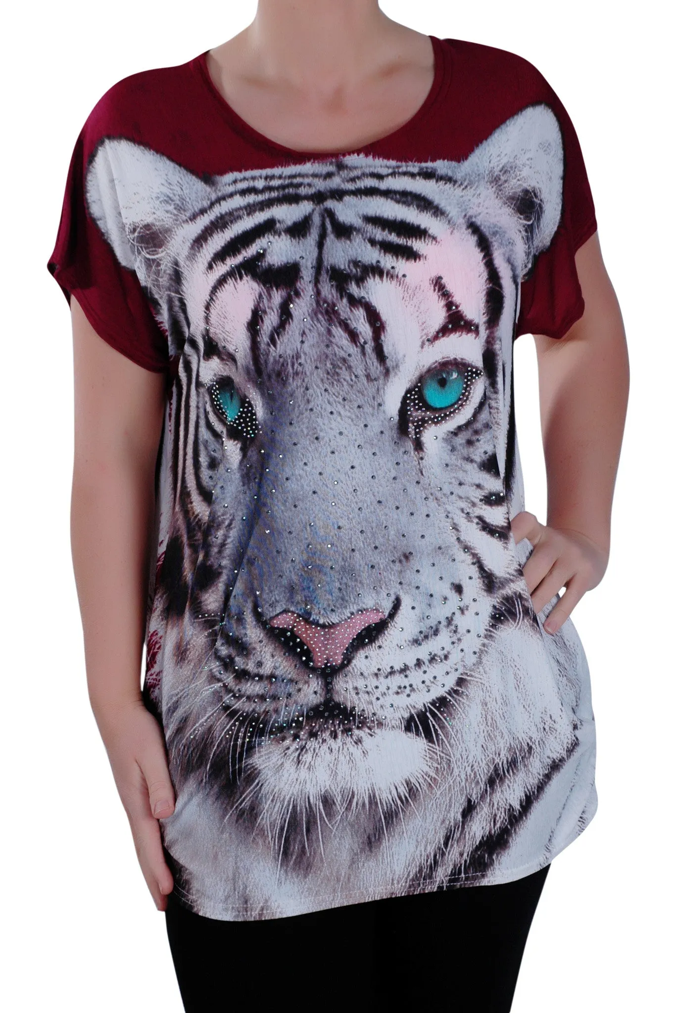 Butterfly Print Tunic Top