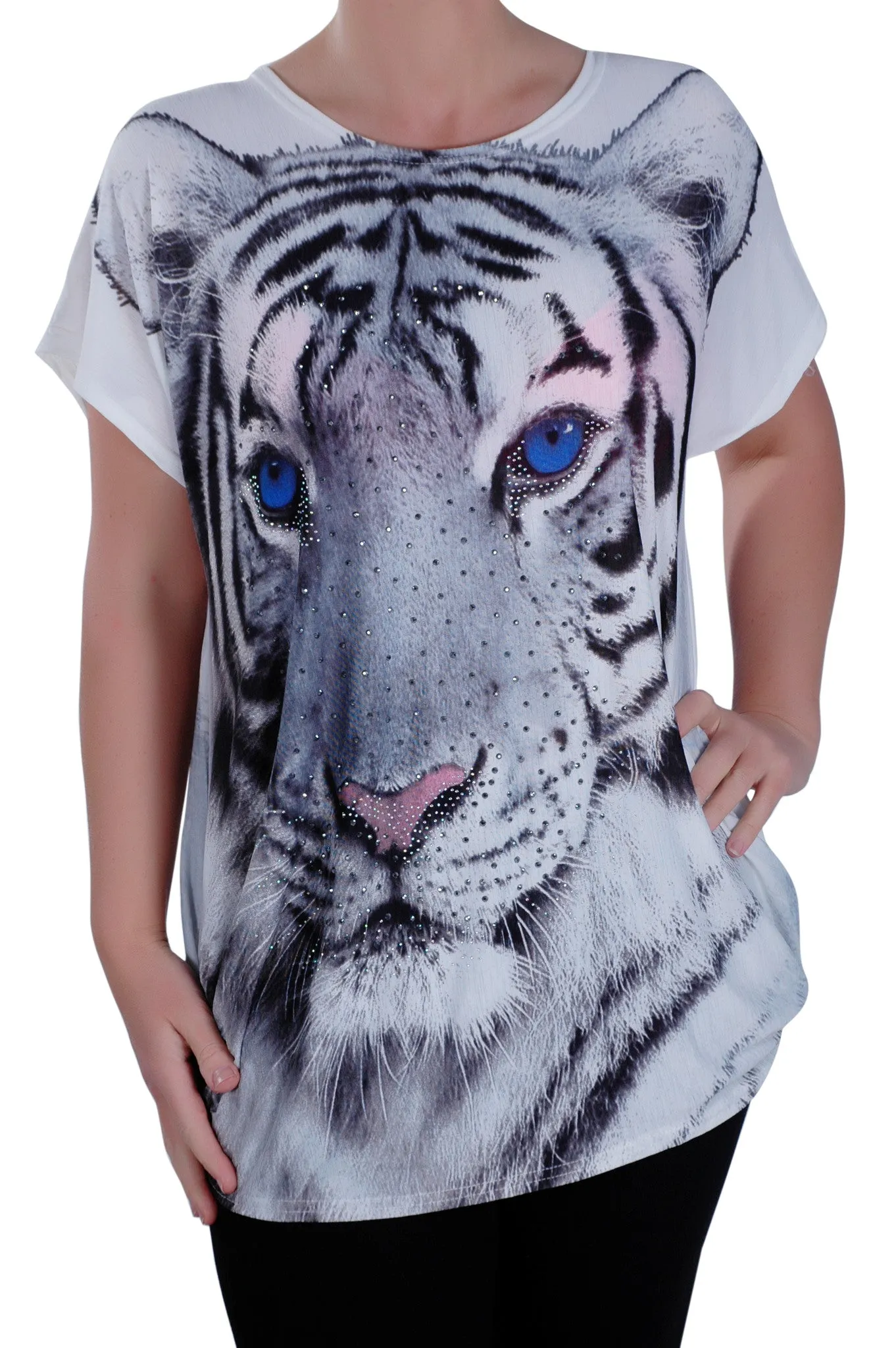 Butterfly Print Tunic Top