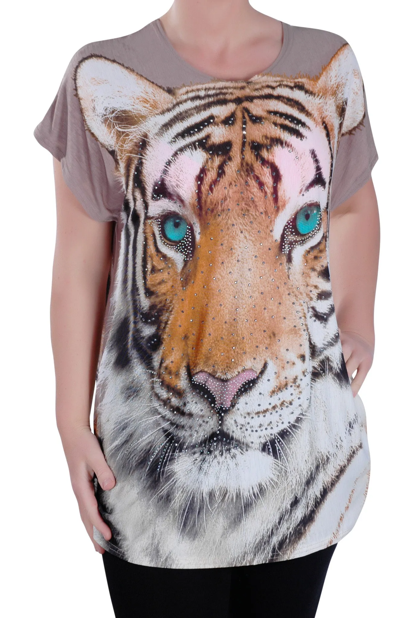 Butterfly Print Tunic Top