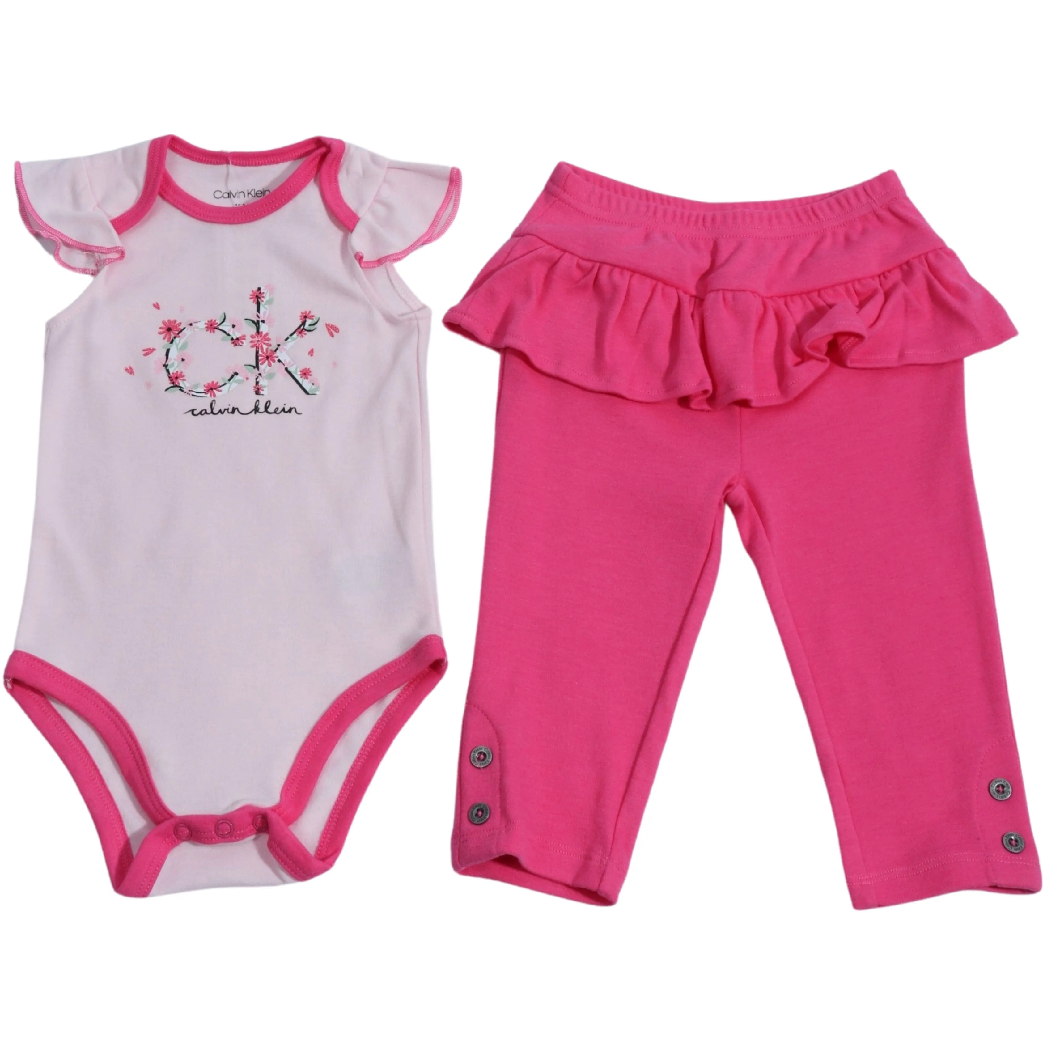 CALVIN KLEIN - Baby - Ruffled CK Set