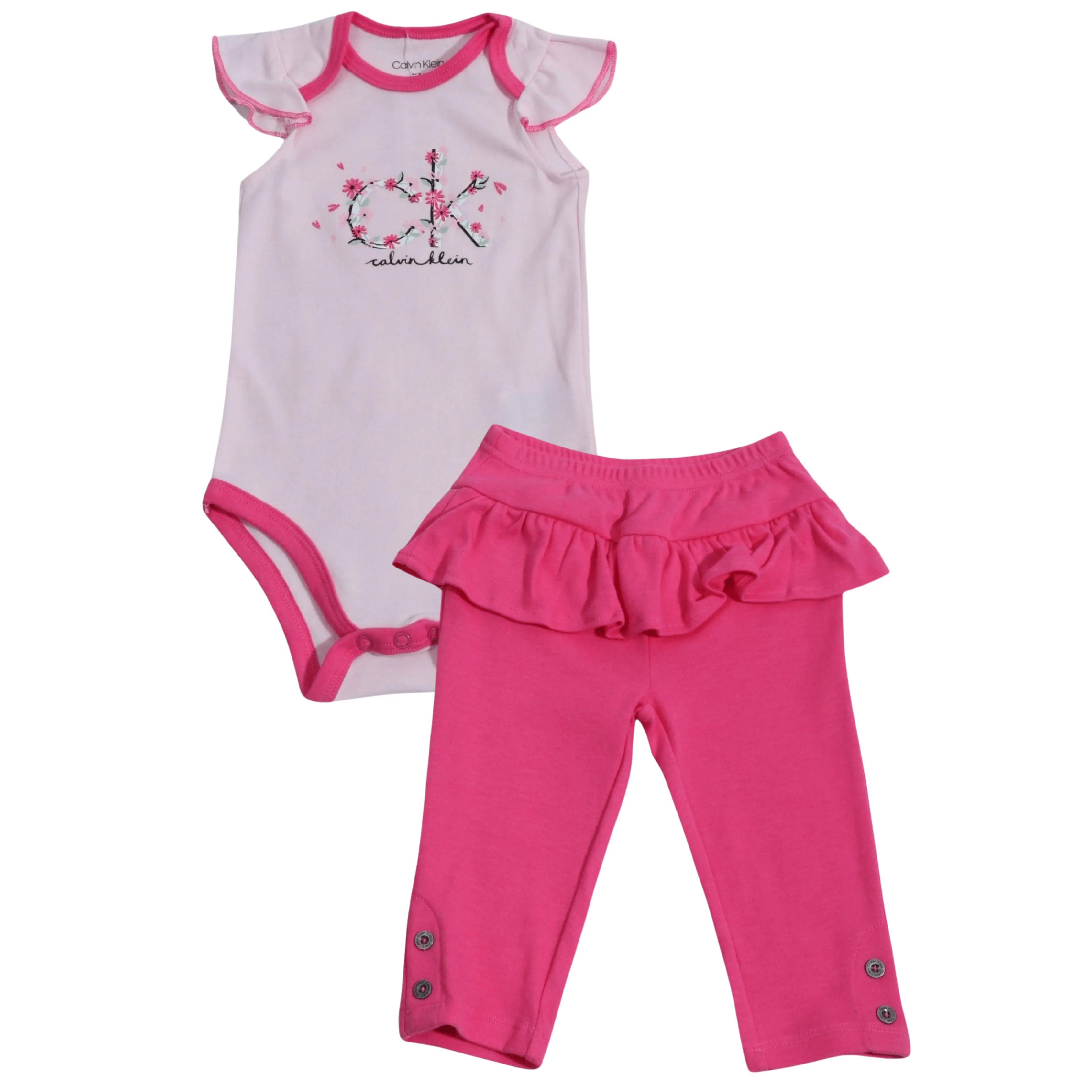 CALVIN KLEIN - Baby - Ruffled CK Set