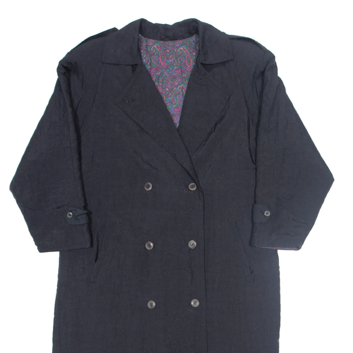 C&A Insulated Womens Trench Coat Black L