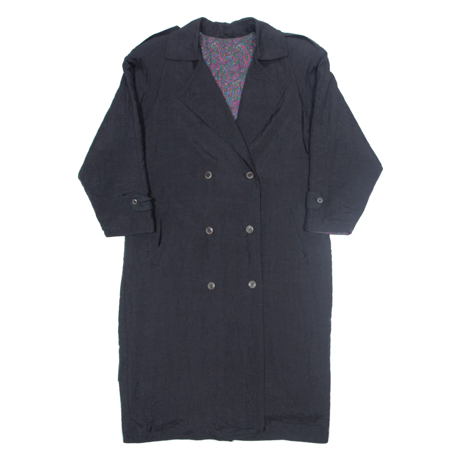 C&A Insulated Womens Trench Coat Black L