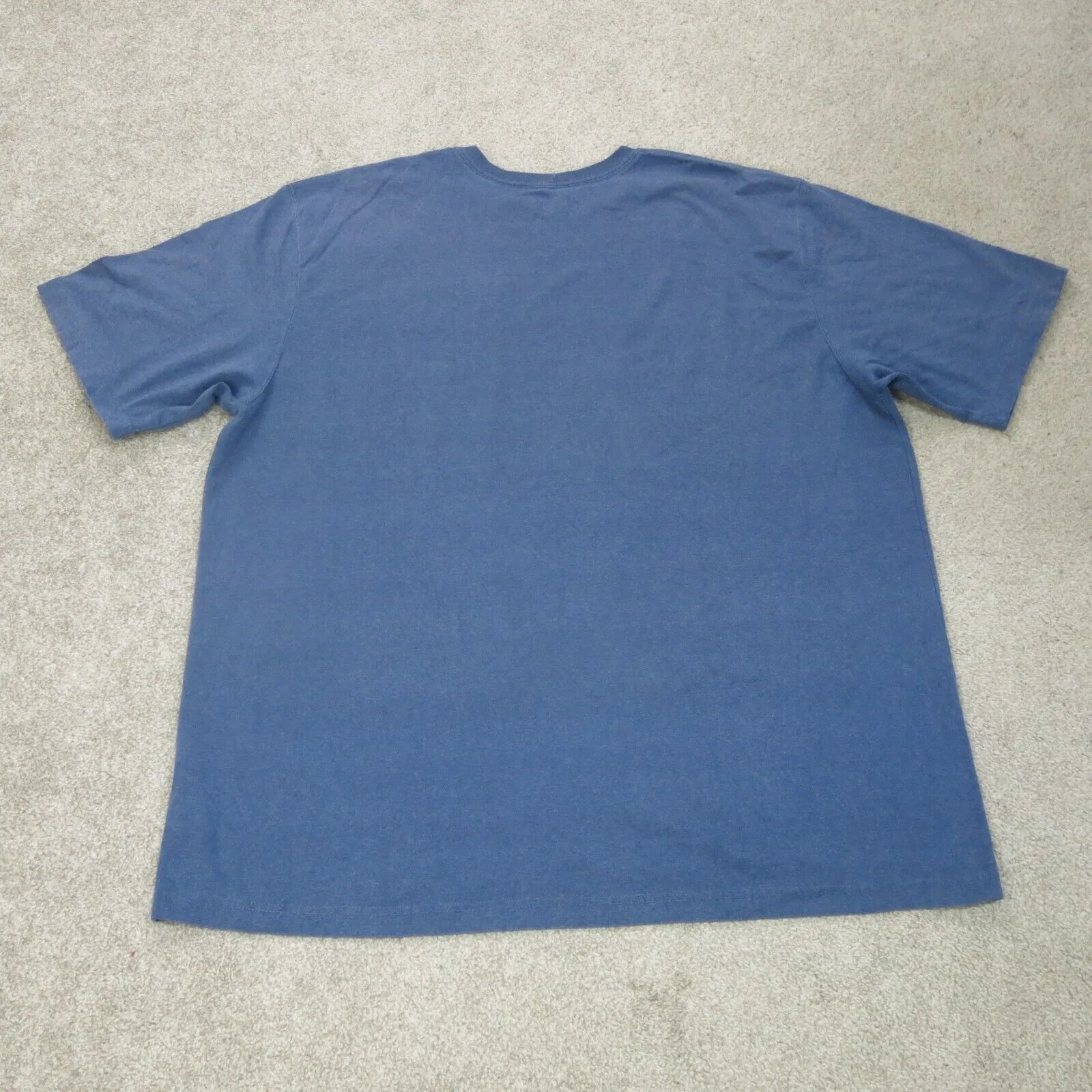 Carhartt Shirt Men 2XL Blue Crew Neck Tee Short Sleeve Lightweight Loose Fit