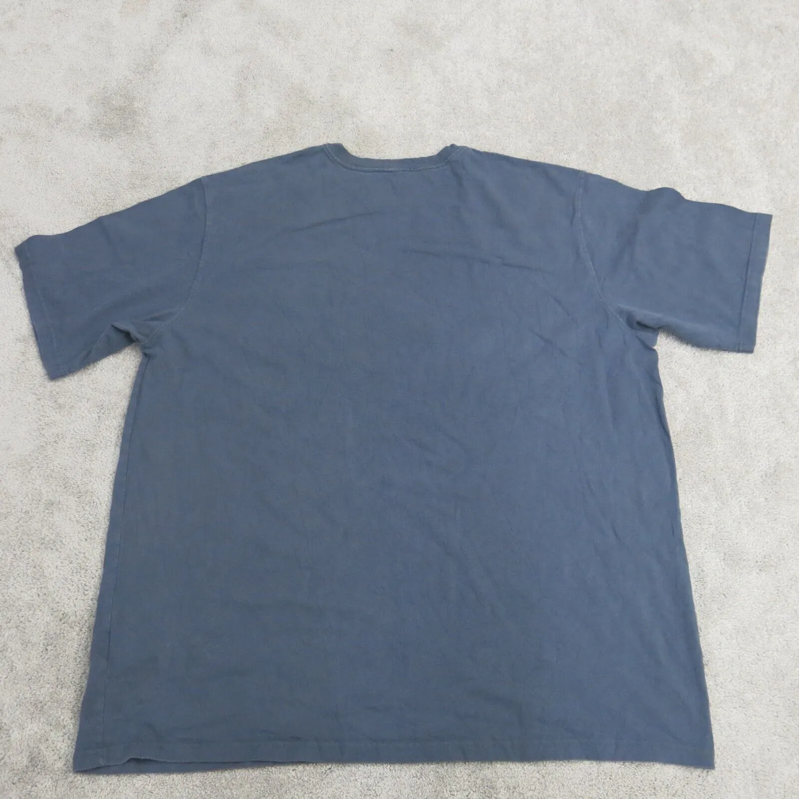 Carhartt Shirt Mens 3XL Blue Loose Fit Pocket Tee Work Wear Casual Crew Neck Tee