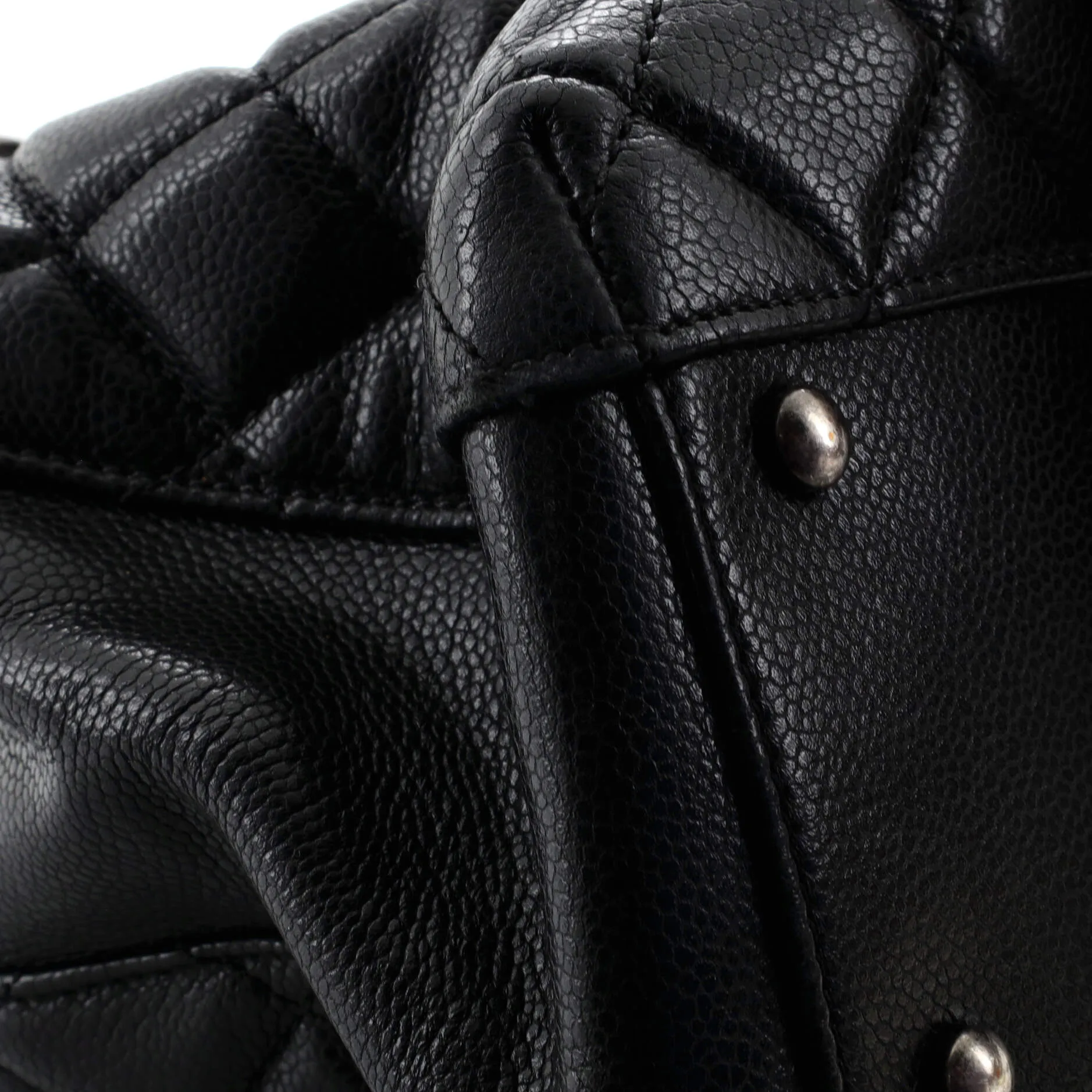 Chanel City Shopping Tote Quilted Caviar