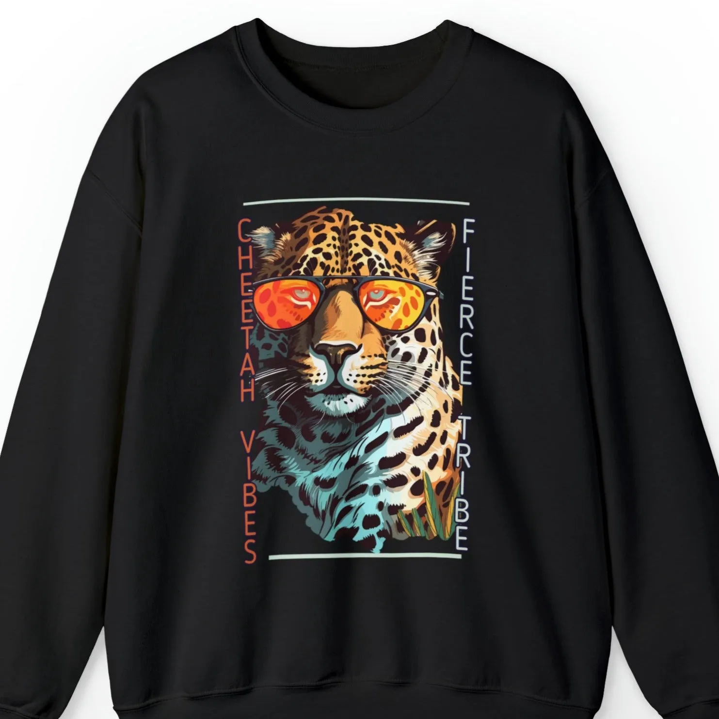 Cheetah Vibes: Join the Fierce Tribe Women's Sweatshirt