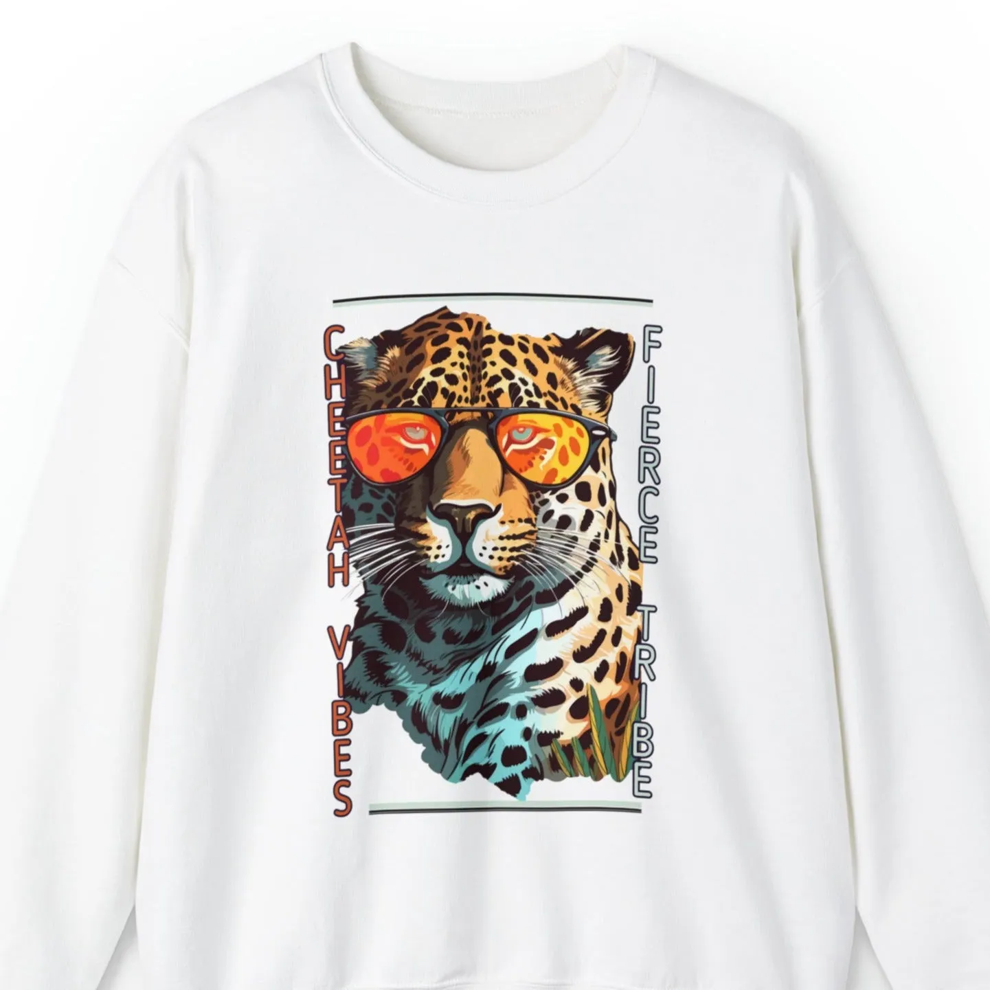 Cheetah Vibes: Join the Fierce Tribe Women's Sweatshirt