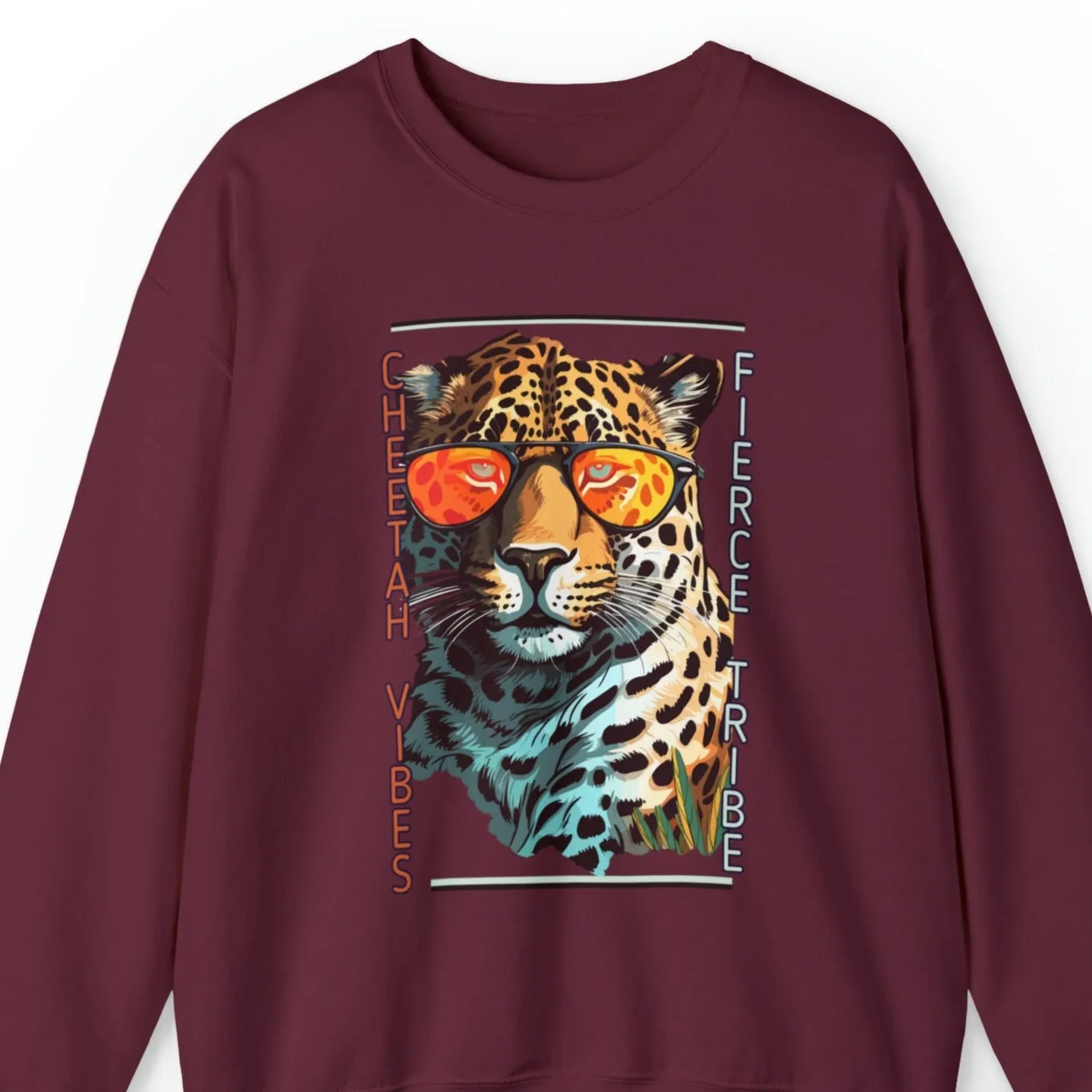 Cheetah Vibes: Join the Fierce Tribe Women's Sweatshirt