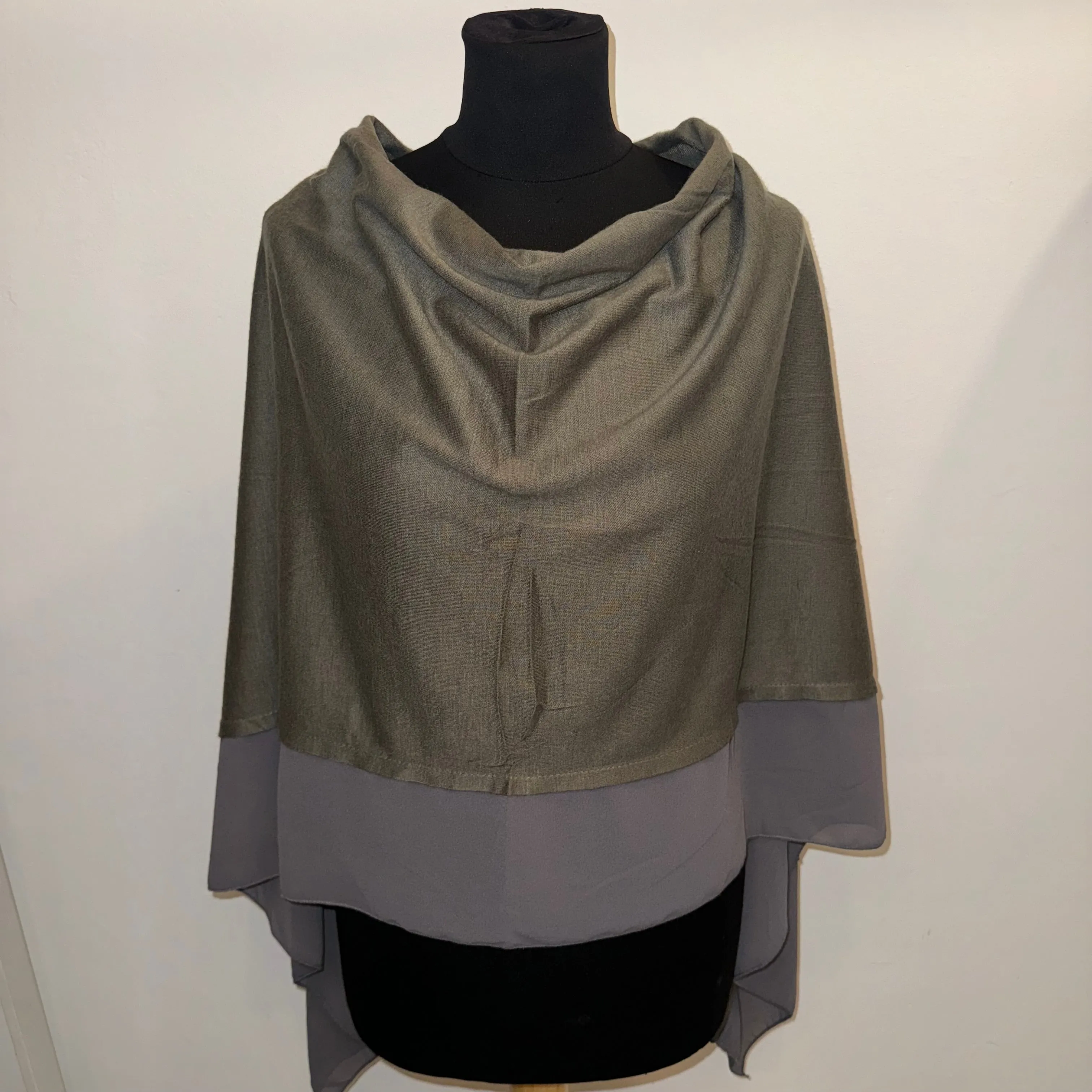 Chiffon Edge Poncho