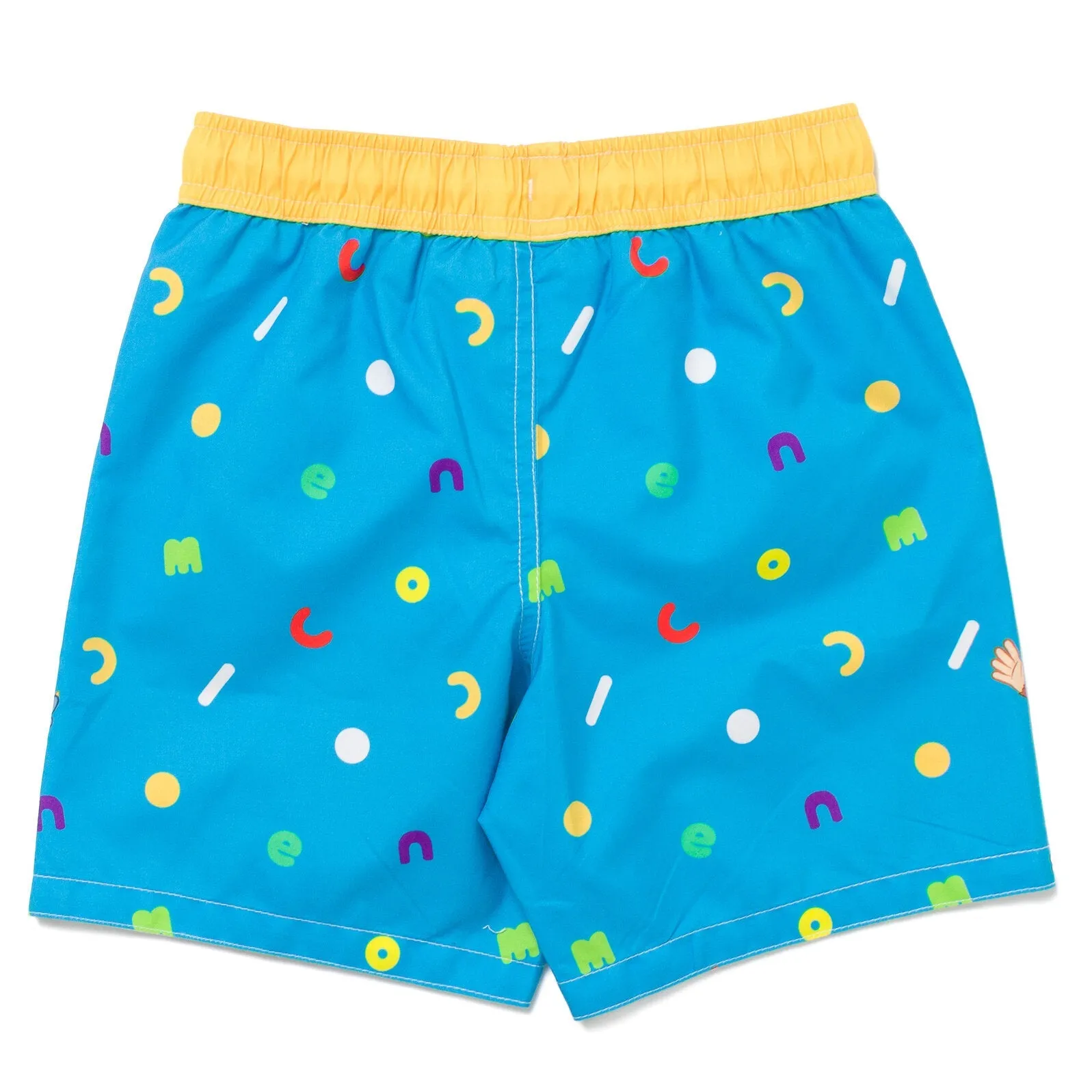 CoComelon UPF 50  Rash Guard Swim Trunks Outfit Set