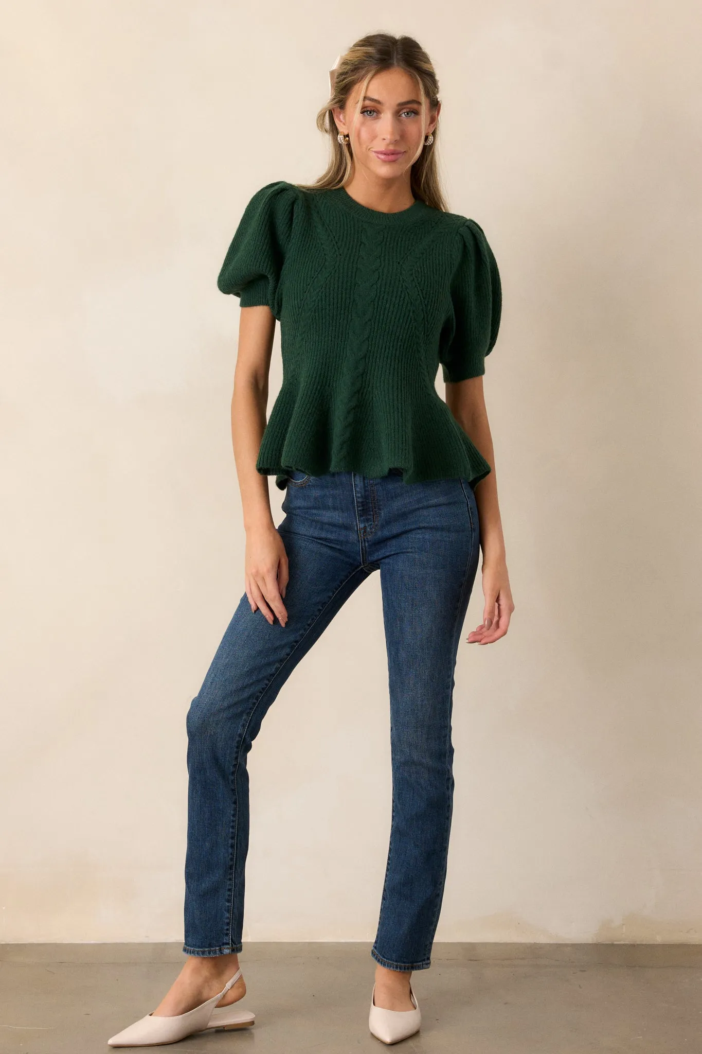 Cool Embrace Dark Wash Straight Leg Jeans