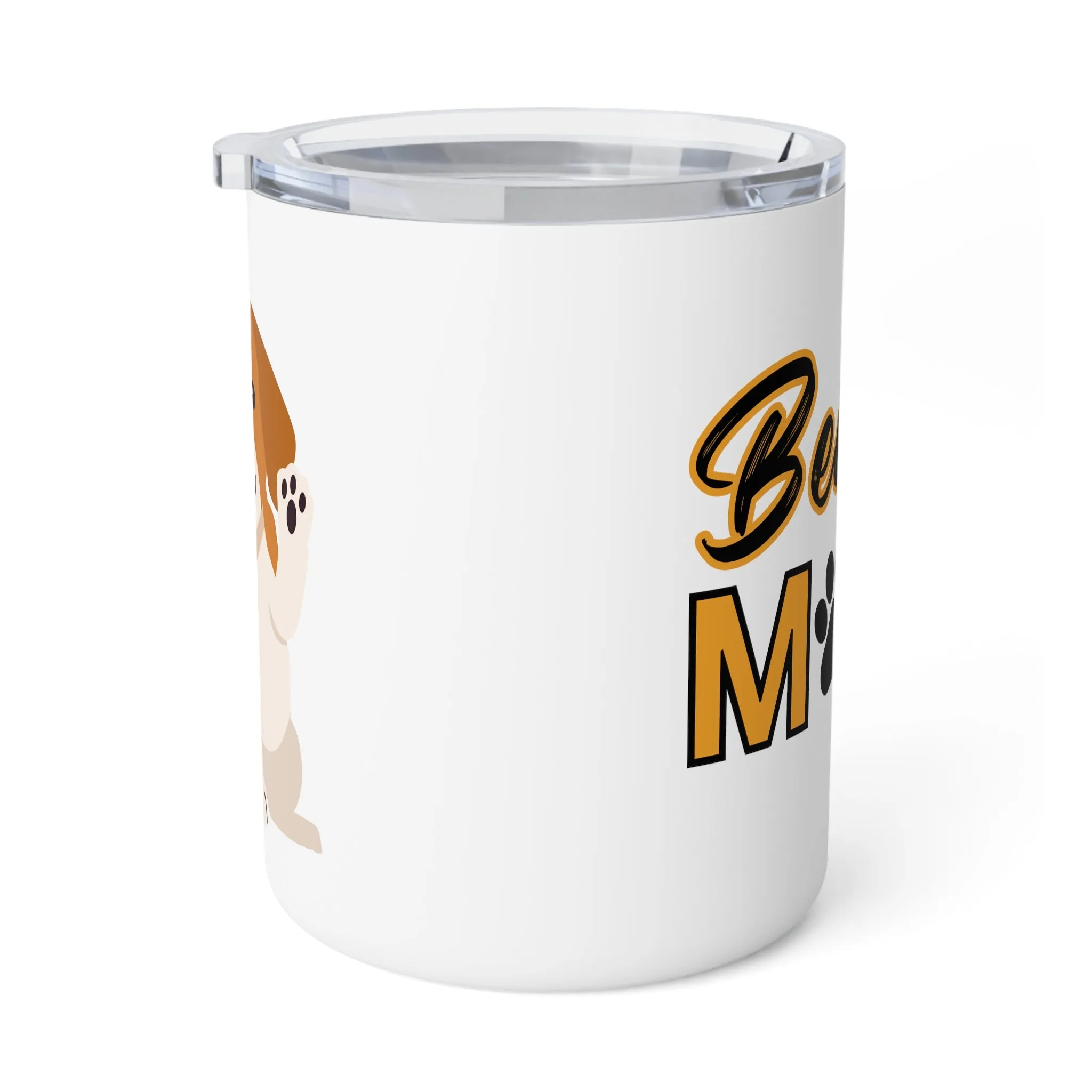 Cute Beagle Mom Insulated Coffee Mug, 10oz  for hot and cold drinks Dog Lover Gift, Gift for Her, Dog People