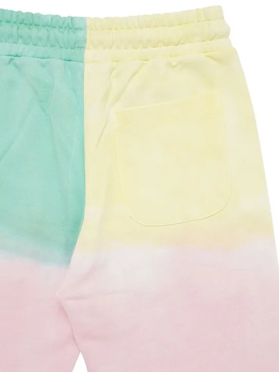 Diesel Kids   Color block cotton sweat shorts 