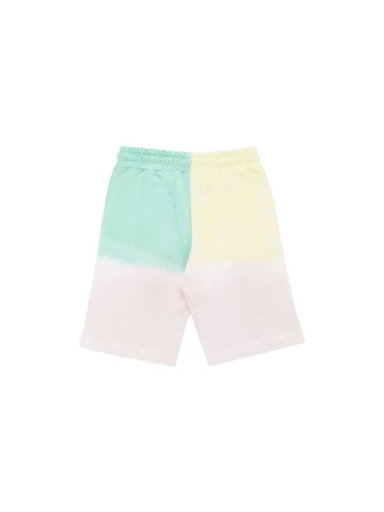 Diesel Kids   Color block cotton sweat shorts 