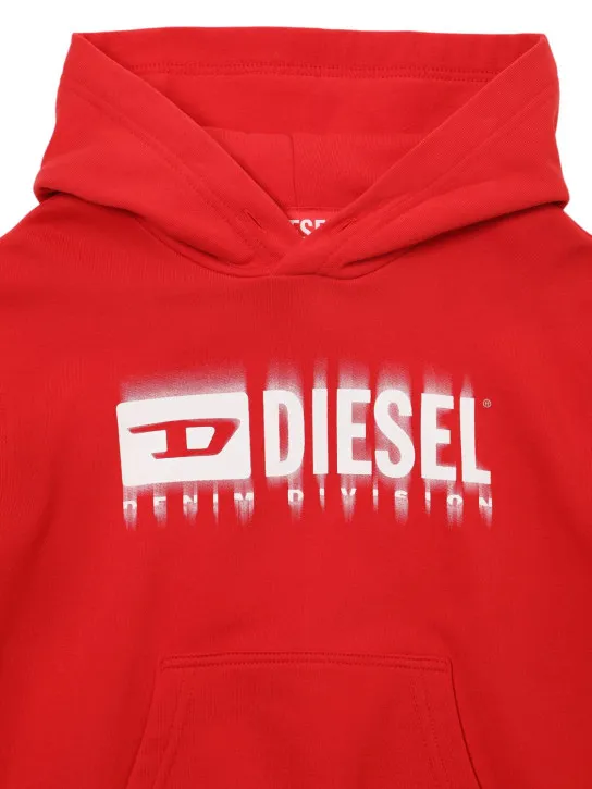 Diesel Kids   Cotton hooded sweatshirt w/logo 
