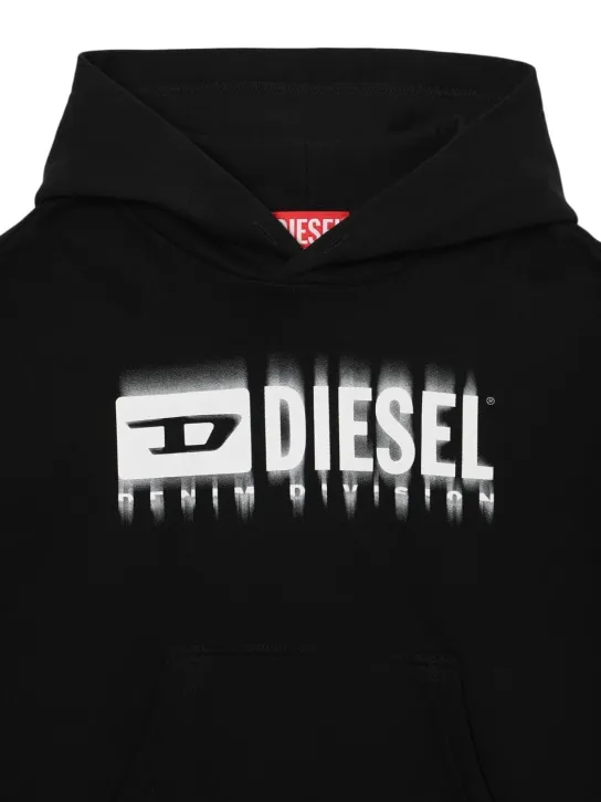 Diesel Kids   Cotton hooded sweatshirt w/logo 