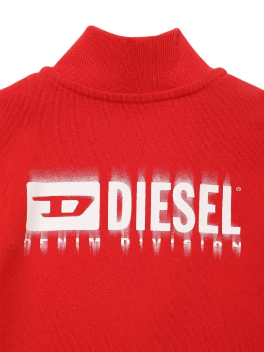 Diesel Kids   Cotton zip-up sweatshirt w/logo 