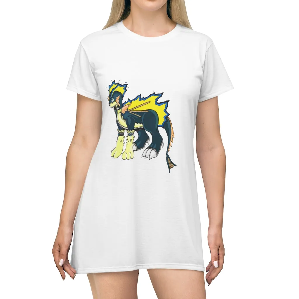 Doffis All Over Print T-Shirt Dress