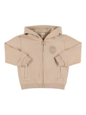 Dolce&amp;Gabbana   Cotton full-zip hooded sweatshirt 