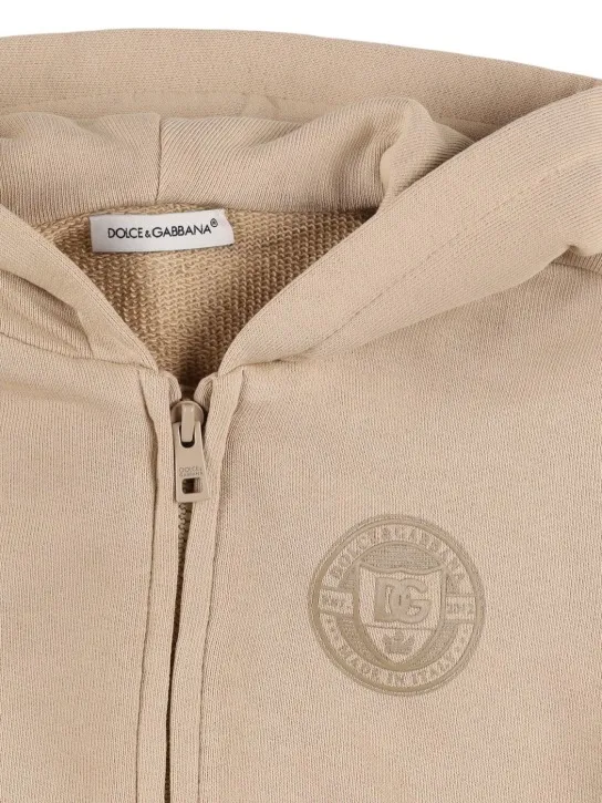 Dolce&amp;Gabbana   Cotton full-zip hooded sweatshirt 