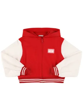 Dolce&amp;Gabbana   Cotton zip-up hooded sweatshirt 