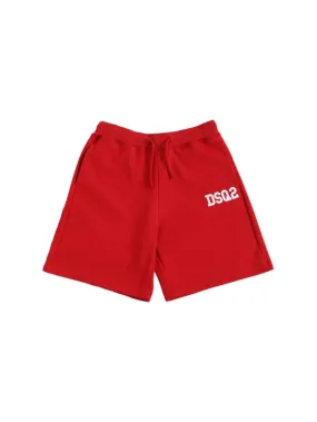 Dsquared2   Cotton sweat shorts w/logo 
