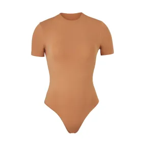 ESSENTIAL T-SHIRT BODYSUIT | CAMEL