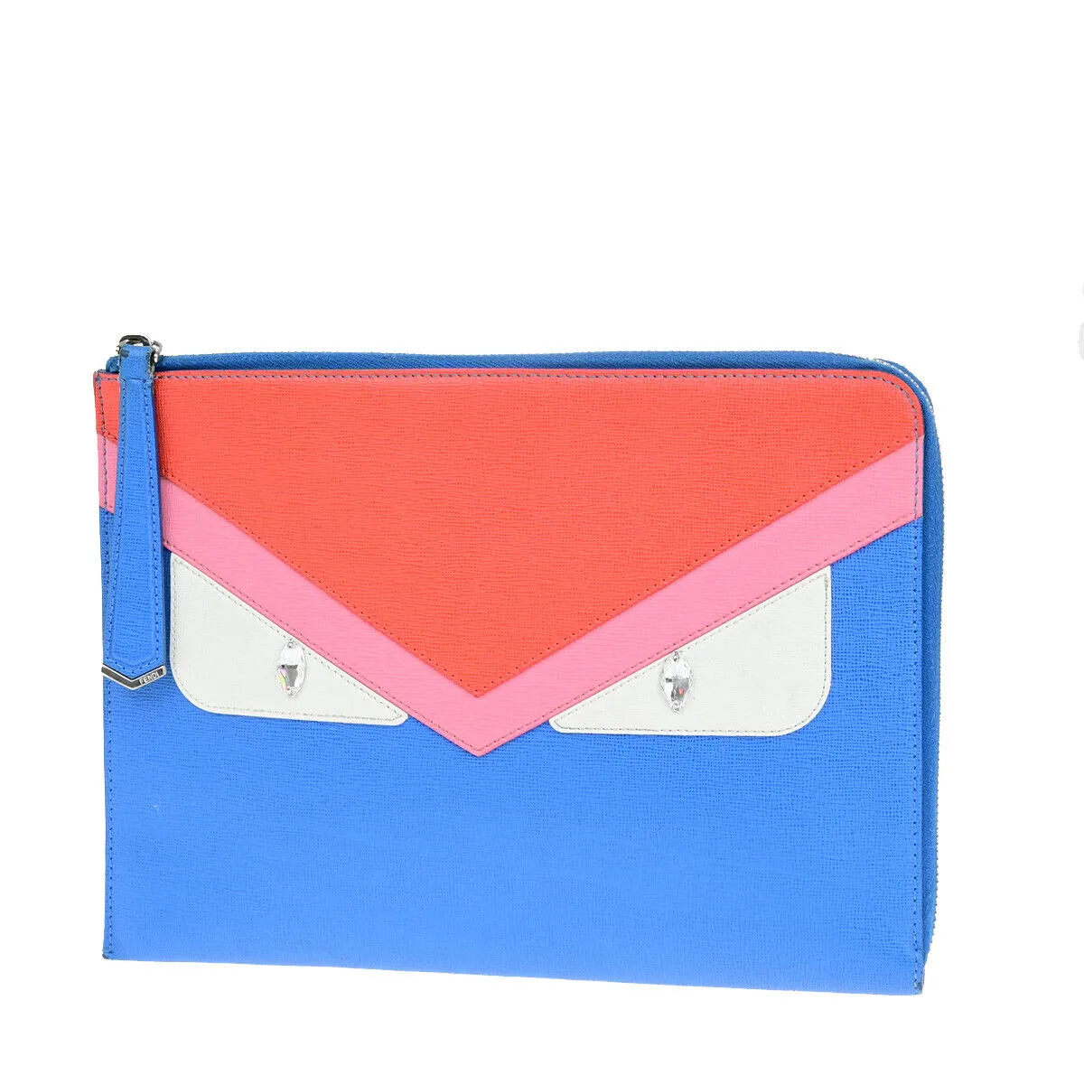 Fendi Monster  Canvas Clutch Bag ()